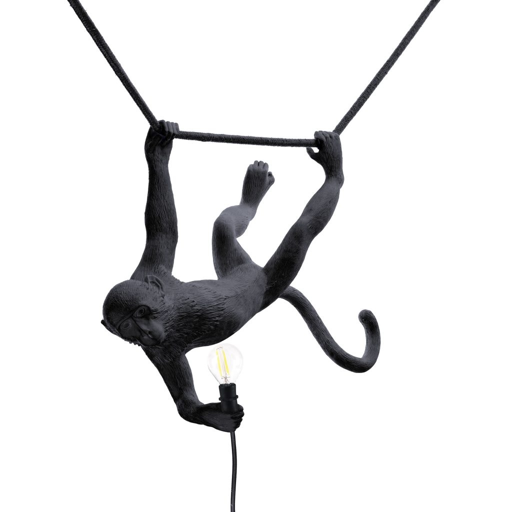 Lampada monkey lamp swing nera seletti