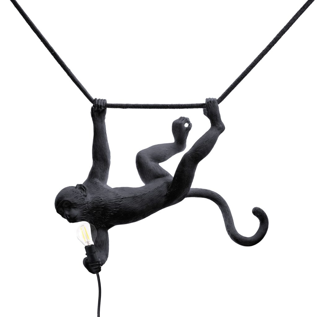 Lampada monkey lamp swing nera seletti