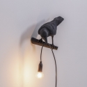 Lampada da muro nera uccello bird lamp seletti