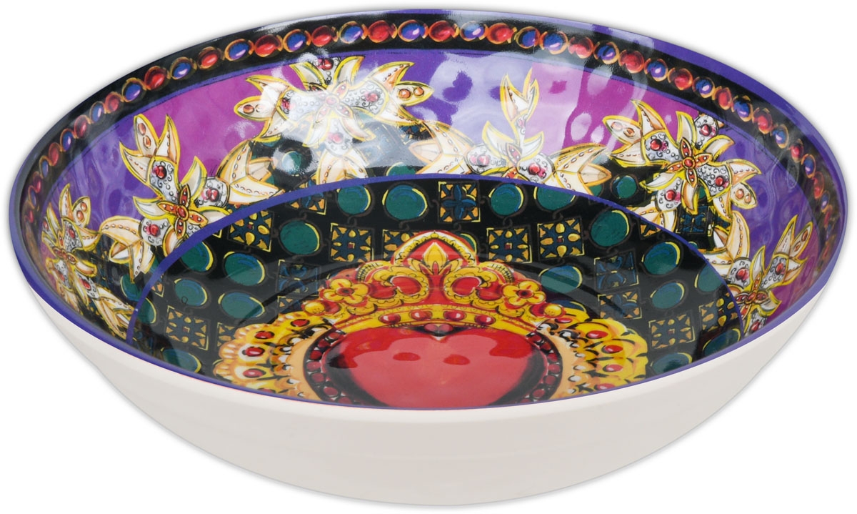 Set piatti viola 18 pezzi sicily le gioie baci milano