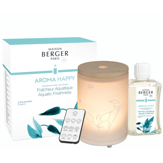 Aroma Happy - Fra?cheur Aquatique /  Aquatic Freshness Diffusore Elettrico Lampe Berger