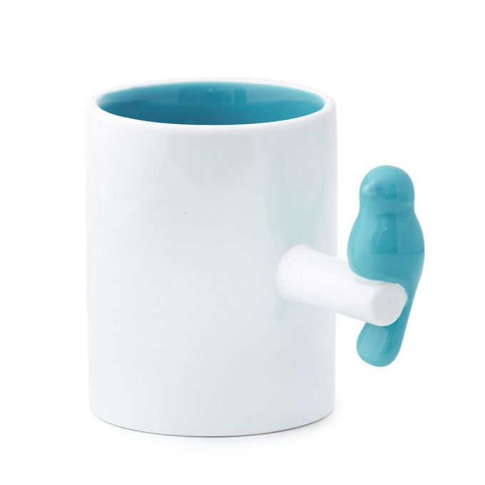 Mug tweet 300?ml azzurro ceramica balvi