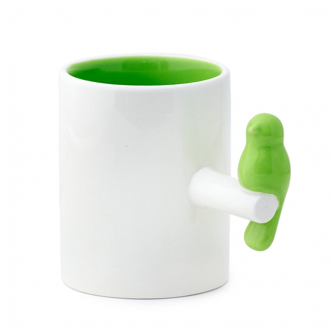 Mug tweet 300?ml verde ceramica balvi