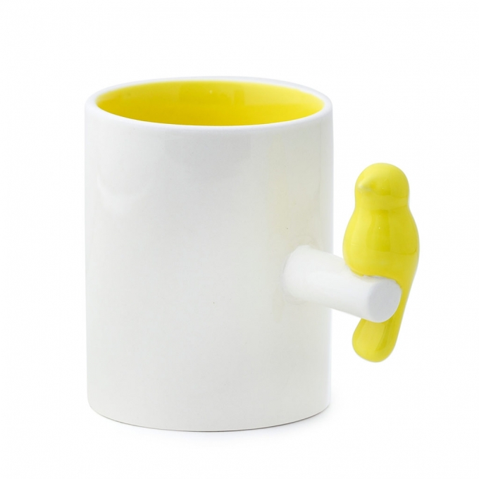 Mug tweet 300?ml giallo ceramica balvi