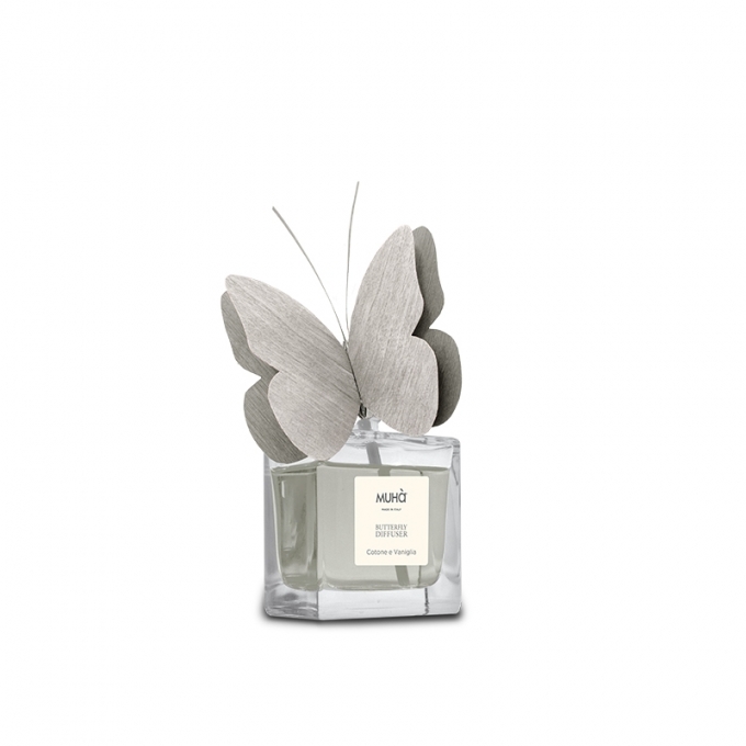 Diffusore butterfly 50ml cotone e vaniglia Muhà