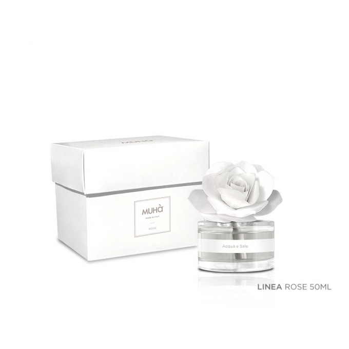 Diffusore rosa bianca 50ml acqua & sale Muhà