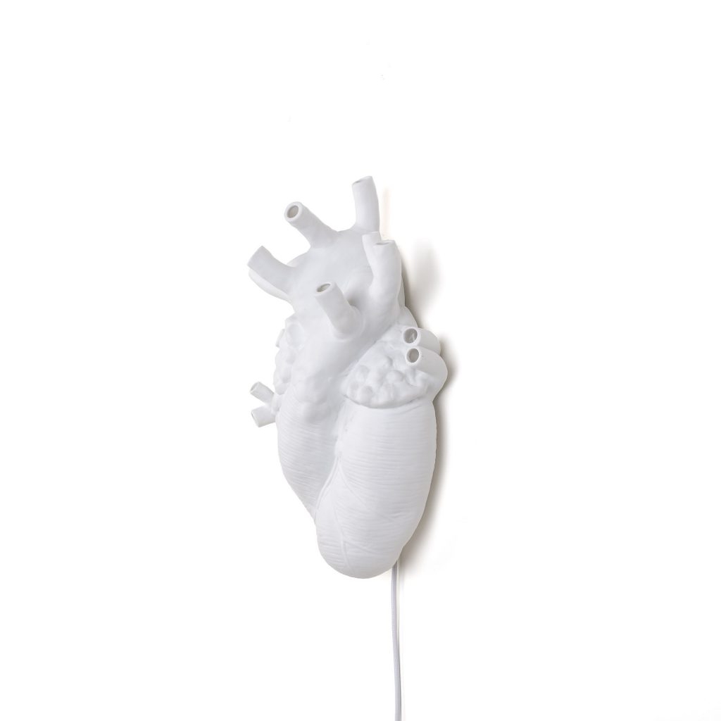 Aplique in porcellana heart lamp seletti