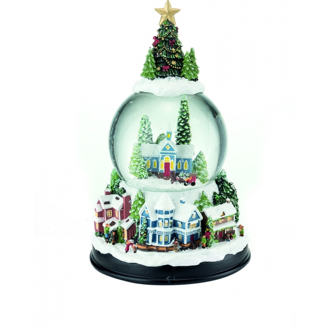 Boule De Neige Con Carillon 1 ?14X22H L'Oca Nera