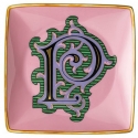 Coppetta quadra piana Alfabeto 12 cm Lettera P Versace