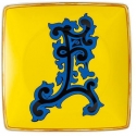Coppetta quadra piana Alfabeto 12 cm Lettera E Versace