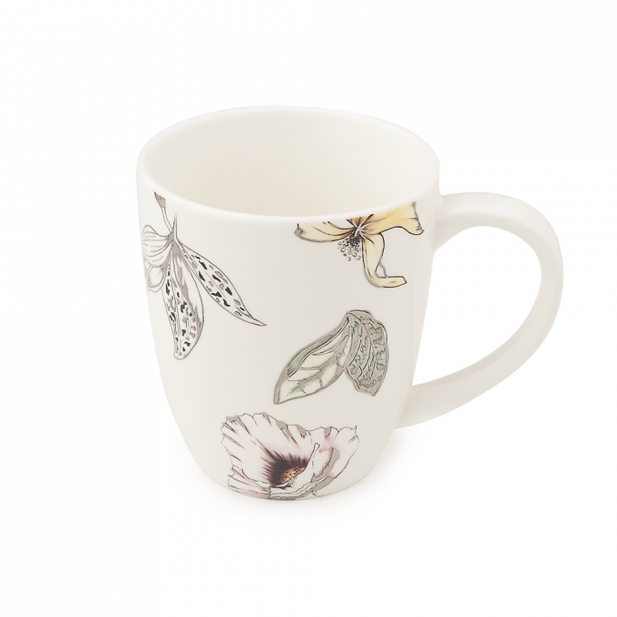 Tazza mug porcellana blooms 12,5x10cm Hervit