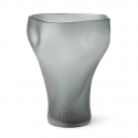 Vaso Vetro Saturno 28X40Cm Grigio Hervit