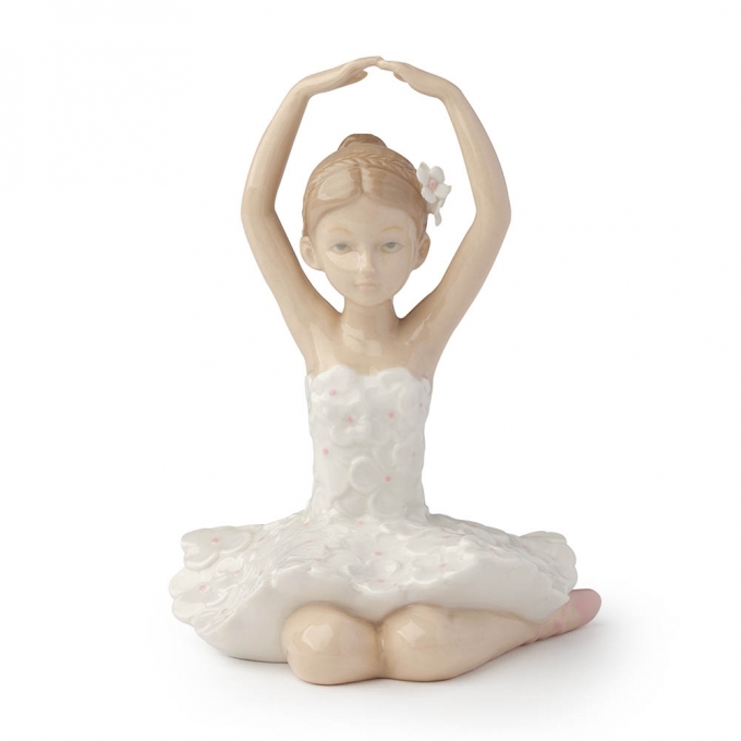 Ballerina fiorella porcellana 15 cm bianca hervit