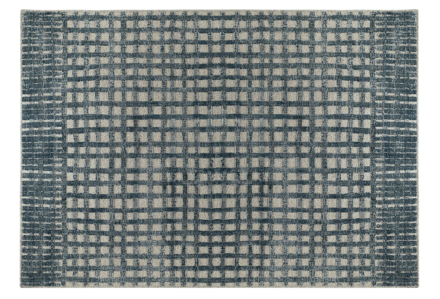 Tappeto mediterraneo con decoro a rilievo in lana 230cm L'Oca Nera