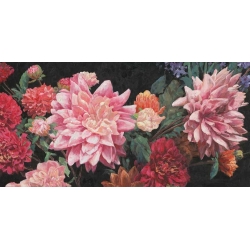 Quadro fiori d'oro 140x70cm