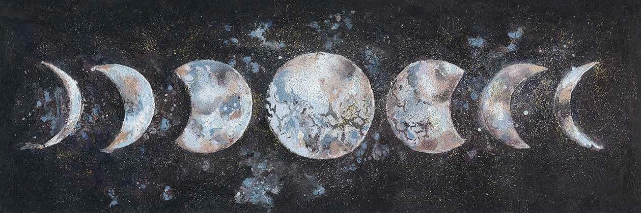 Quadro mystic moon 150x50cm