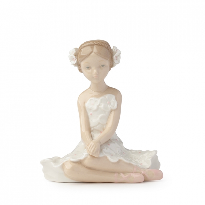 Ballerina fiorella porcellana12cm bianca Hervit