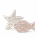 Set stella marina pesce porcellana 11cm Hervit