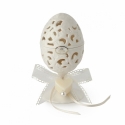 Contenitore uovo porcellana traforata dia10x15cm hervit
