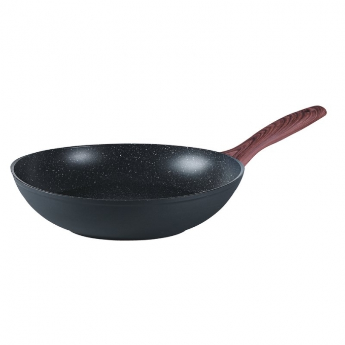 Wok Spadella 1 Manico Cm 28 Rock & Rose Black Alluminio Sambonet