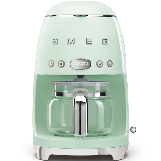 Macchina per caffè americano verde con filtro smeg