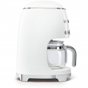 Macchina per caffè americano bianca con filtro smeg