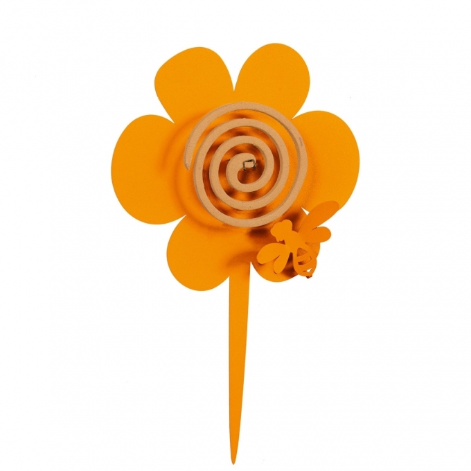 Porta zampirone ape su fiore arancio Arti e Mestieri