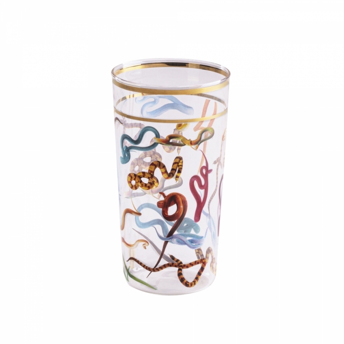 Bicchiere serpenti toiletpaper Seletti
