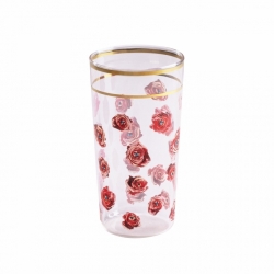 Bicchiere rose toiletpaper...