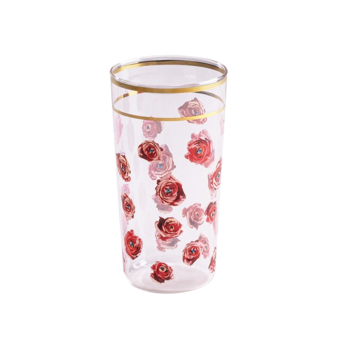 Bicchiere rose toiletpaper Seletti