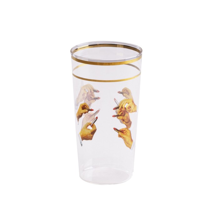Bicchiere rossetti toiletpaper Seletti