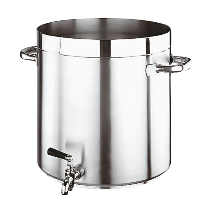 pentola alta con rubinetto cm 45 serie 1100 inox Paderno