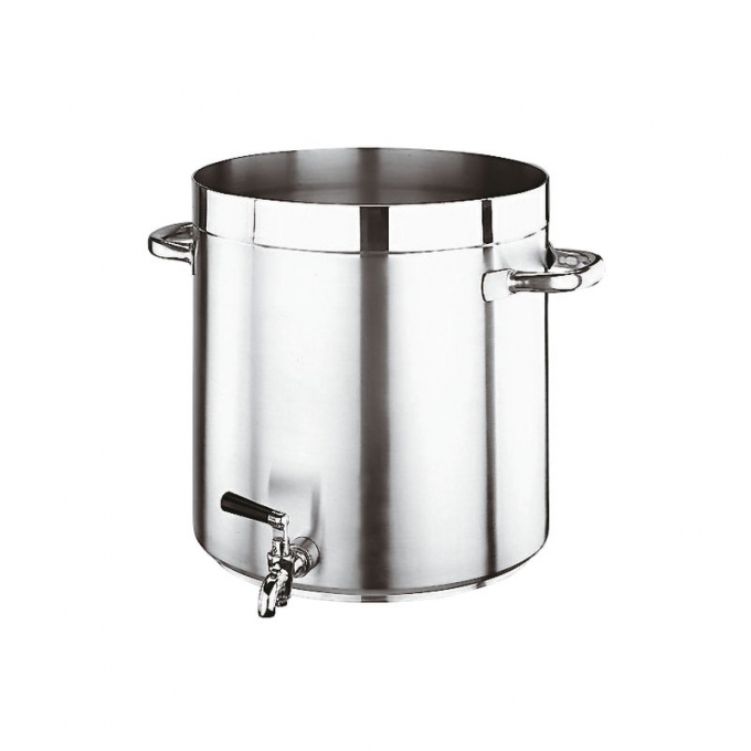 pentola alta con rubinetto cm 32 serie 1100 inox Paderno