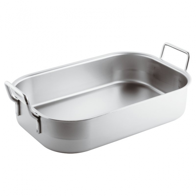 tegame rettangolare m/fisse cm 61 inox pesante Paderno