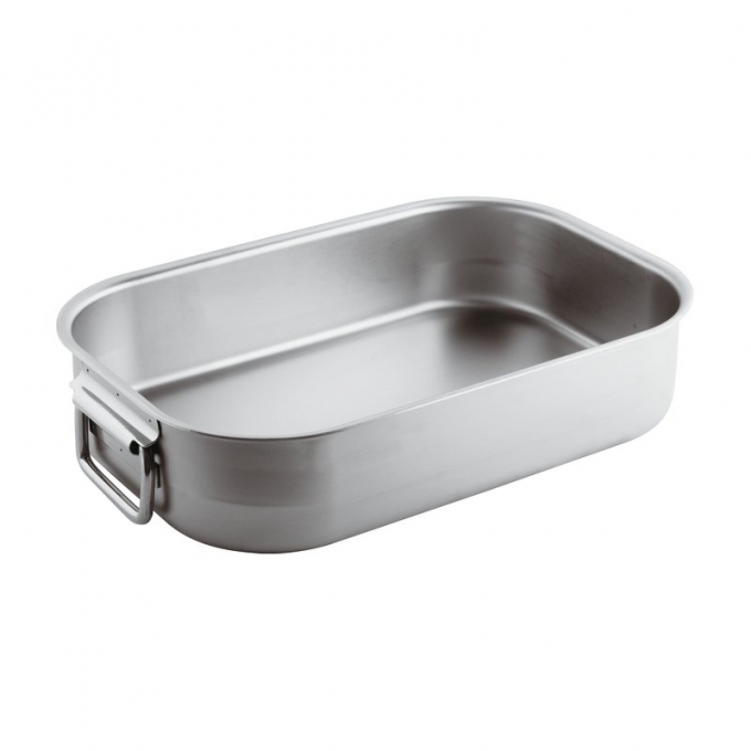 tegame rettangolare m/snodate cm 50 inox pesante Paderno