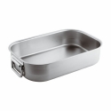 tegame rettangolare m/snodate cm 50 inox pesante Paderno