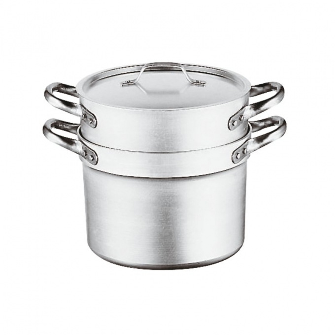 casseruola a vapore con coperchio cm32 serie 6100 alluminio Paderno