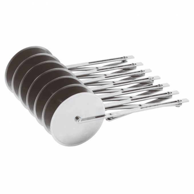 rullo taglia pasta estensibile lame liscie inox Paderno