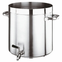 pentola alta con rubinetto cm 50 serie 1100 inox Paderno
