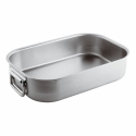 tegame rettangolare m/snodate cm 60 inox pesante Paderno