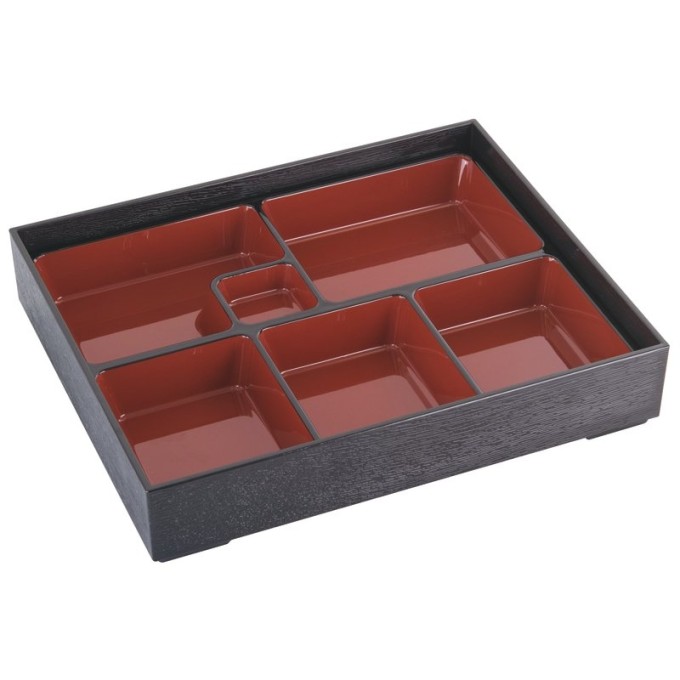 scatola bento con coperchio cm 30x24 plastica Paderno