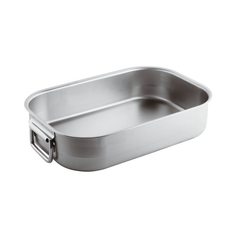 tegame rettangolare m/snodate cm 45 inox pesante Paderno