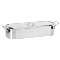 pesciera con griglia e coperchio cm60 inox Paderno