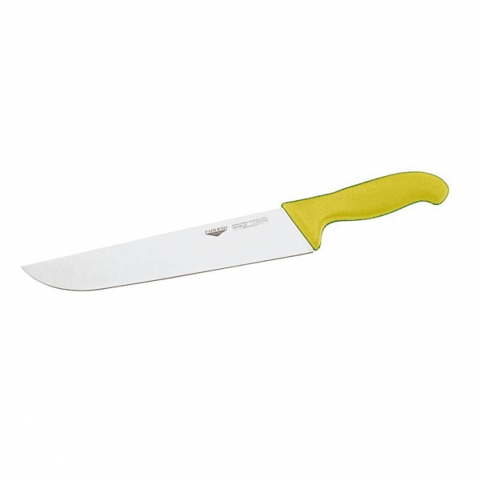 coltello francese cm36 manico giallo coltelleria serie tranciata Paderno