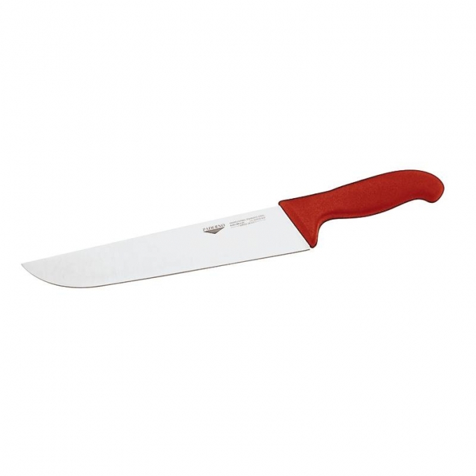 coltello francese cm 26 manico rosso coltelleria serie tranciata Paderno