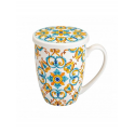 Mug Medicea Cuore New Bone China C/Infusore Inox Brandani