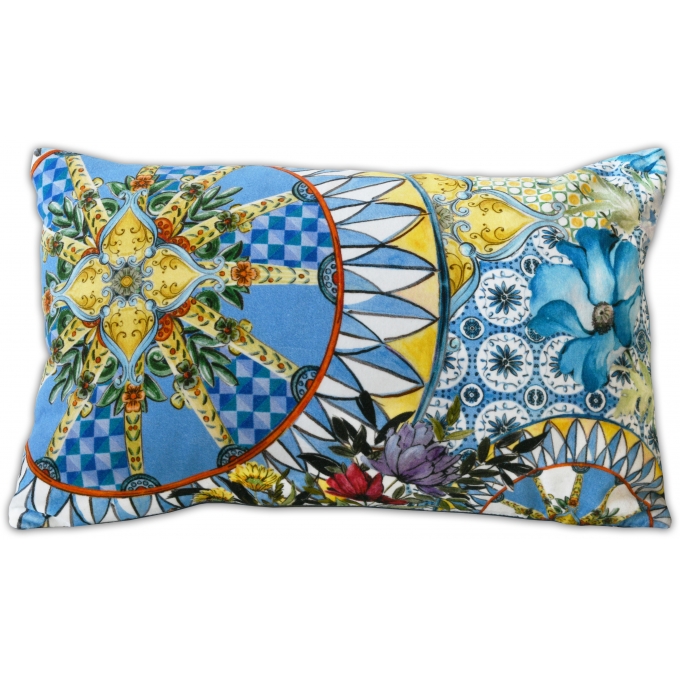 Cuscino blu 30X50cm Baci Milano