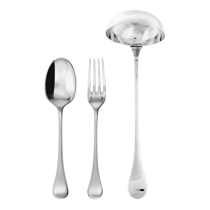 Confezione 3 Pz Servire Queen Anne Inox Sambonet
