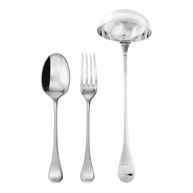 Confezione 3 Pz Servire Queen Anne Inox Sambonet