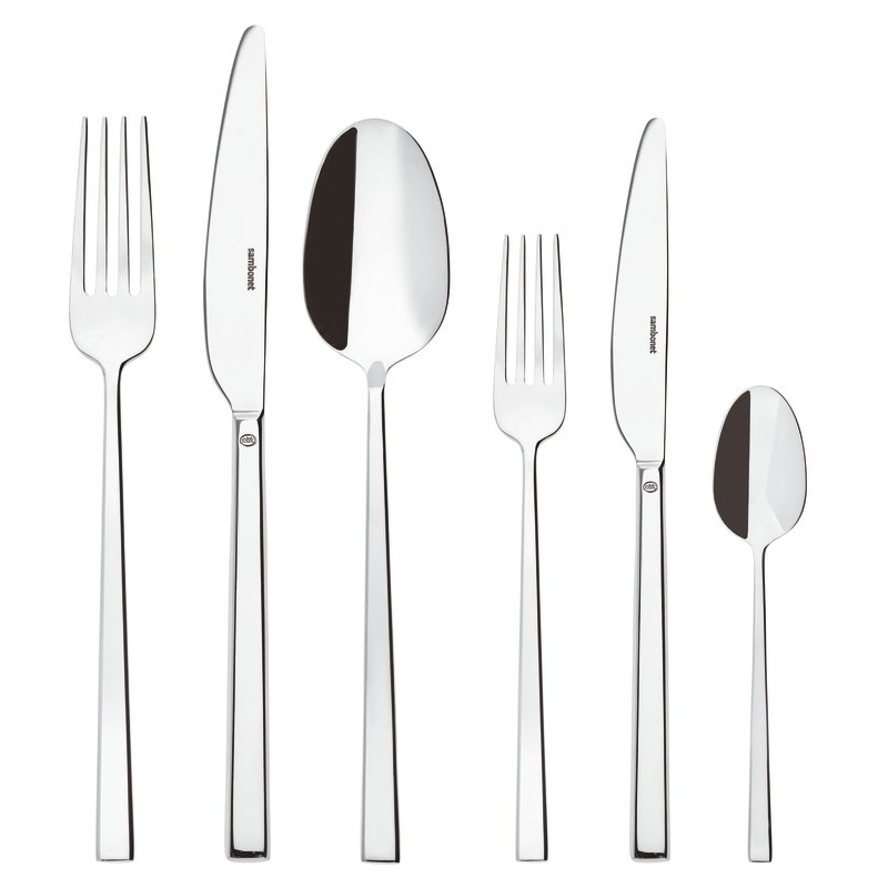 Servizio 36 posate Monoblocco Rock Inox Sambonet